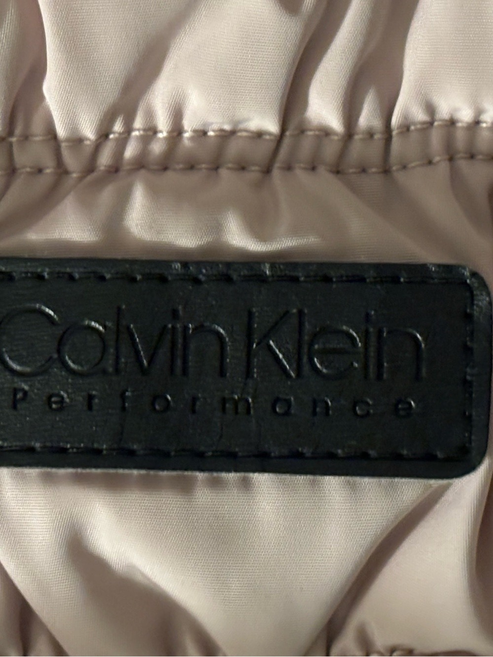 Calvin Klein Quilted Sherpa-Trim Vest in Mauve with Black Zipper - Picture 10 of 10